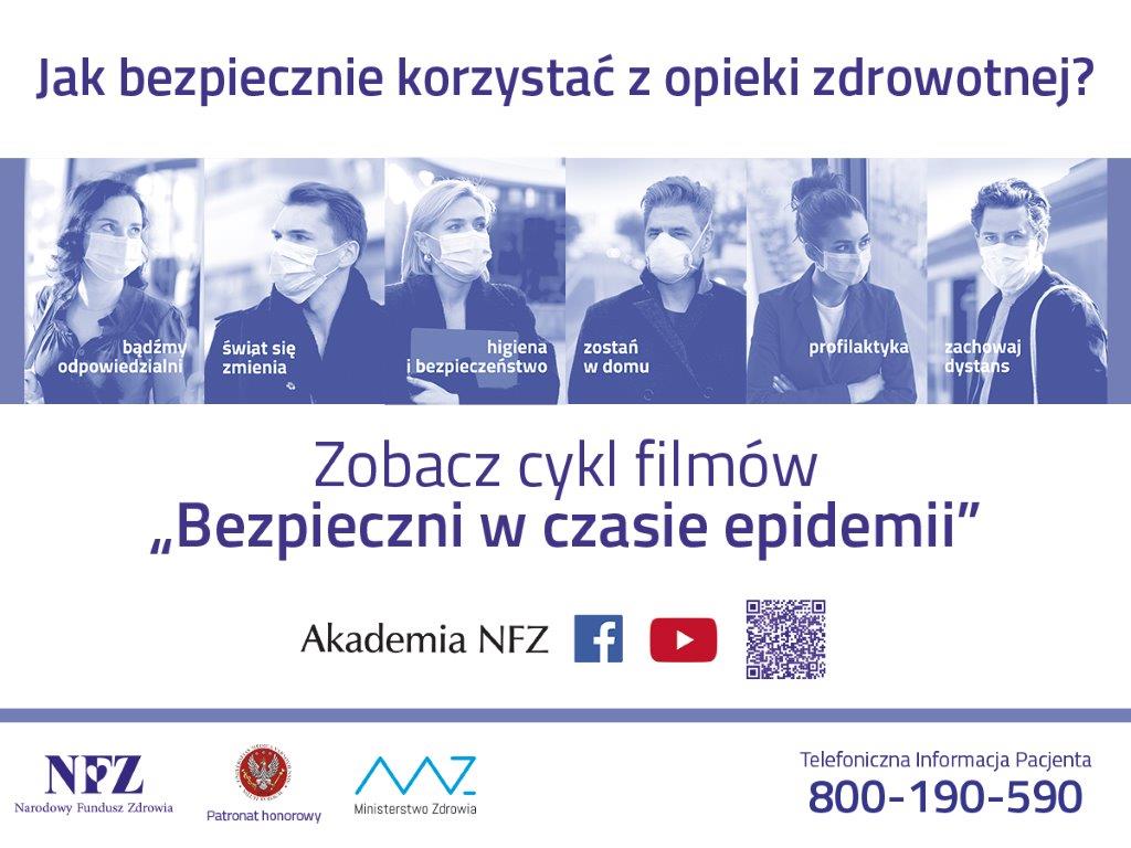 Bezpieczni w czasie epidemii - plakat MZ